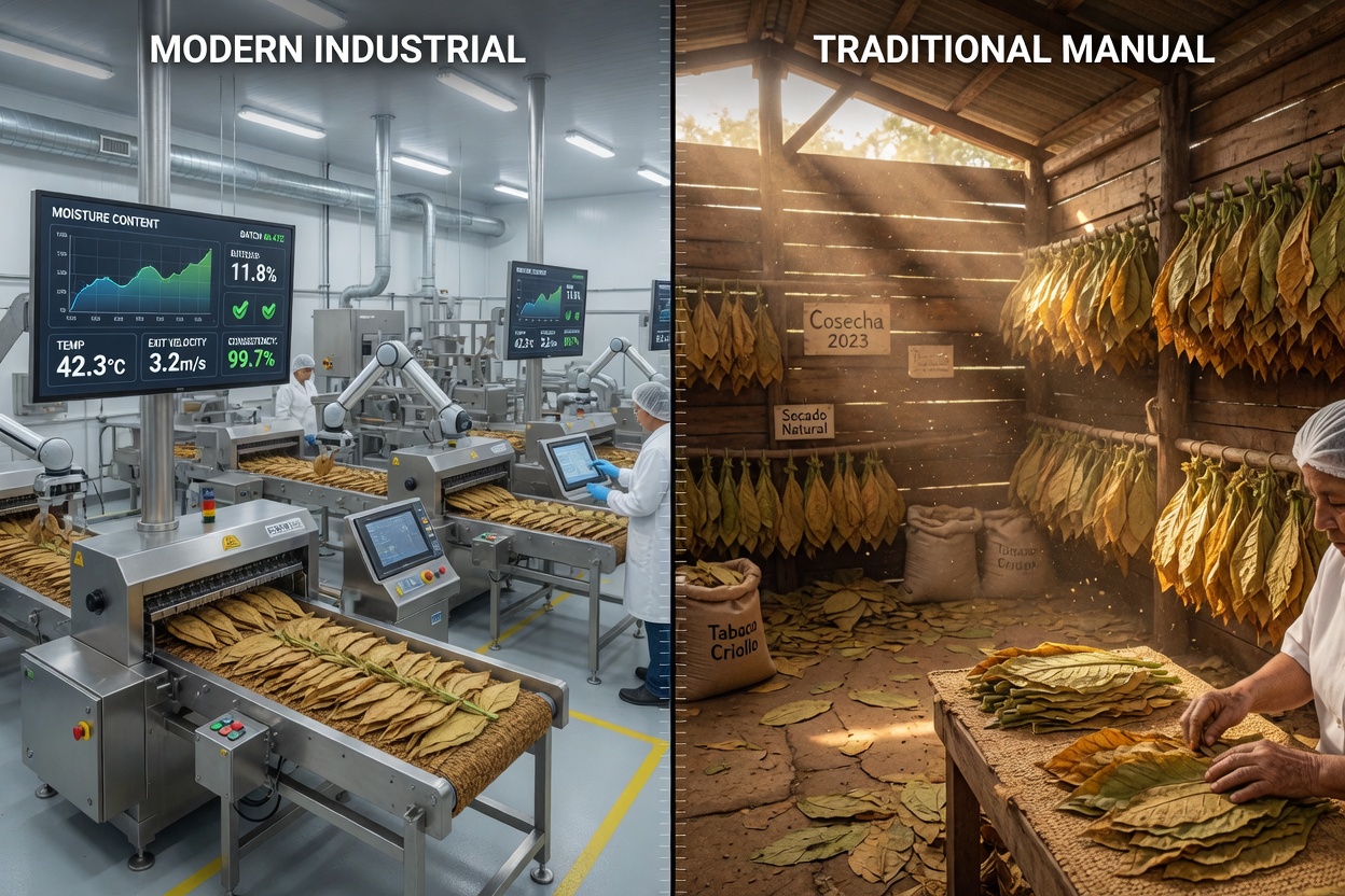 Modern Industrial Processing vs Traditional Handcrafting